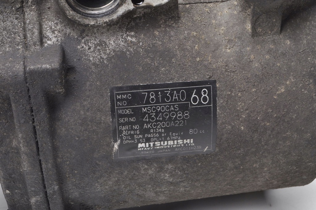 фото №6, Mitsubishi lancer viii 1.8 компрессор кондиционера 7813a068