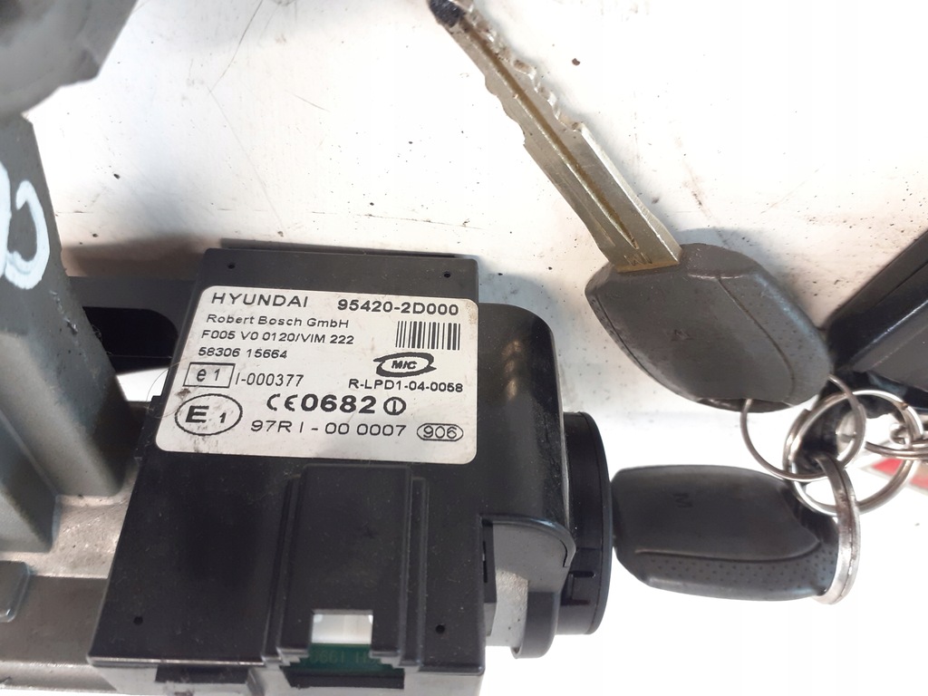 фото №6, Замок зажигания + ключи kia cerato 95420-2d000