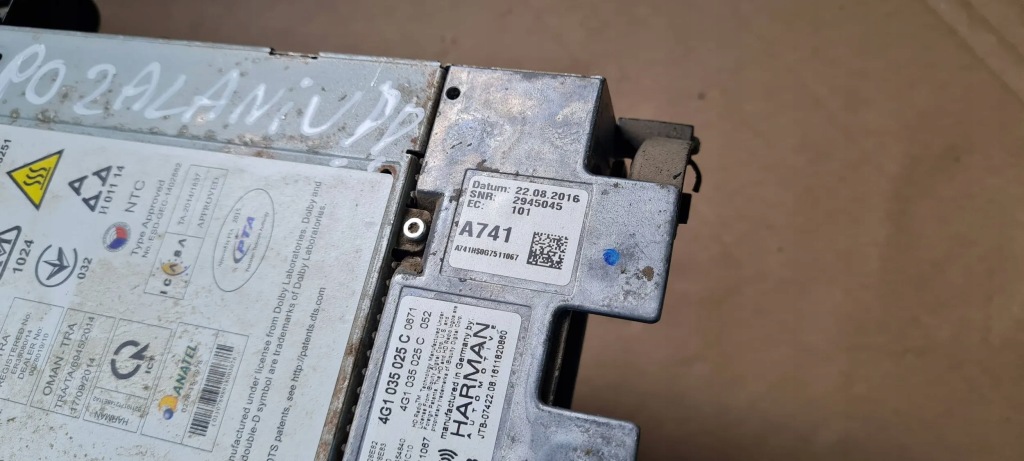 фото №9, S6 c7 4g a6 lift мультимедиа блок mmi станция 4g1035025c na запчасти