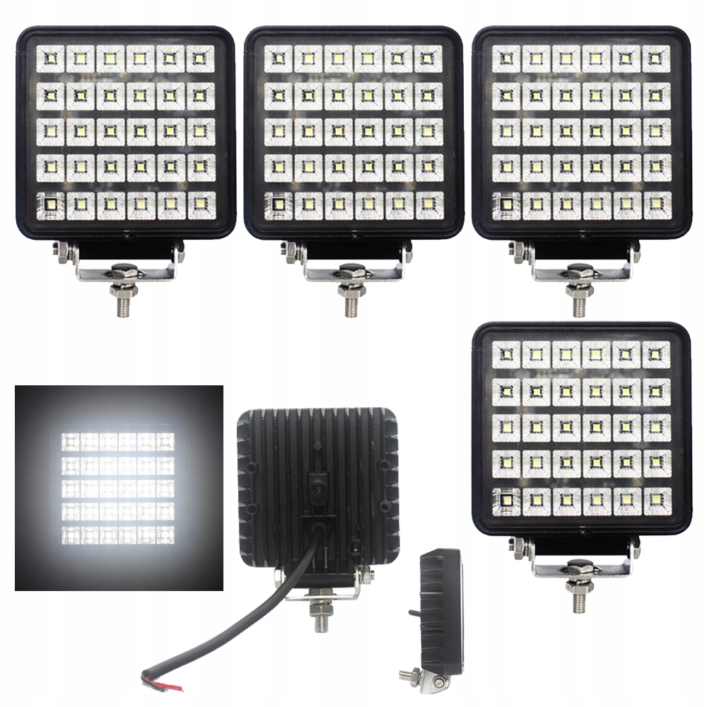 фото №1, Лампа робоча led прожектор протитуманна фара з вимикач протитуманна фара 30 led 12v 24v x4