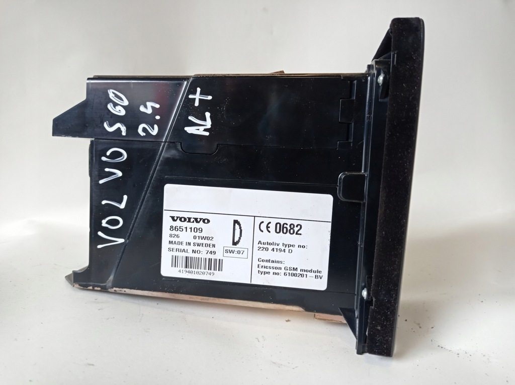фото №4, Панель радіо телефону volvo s60 8651109