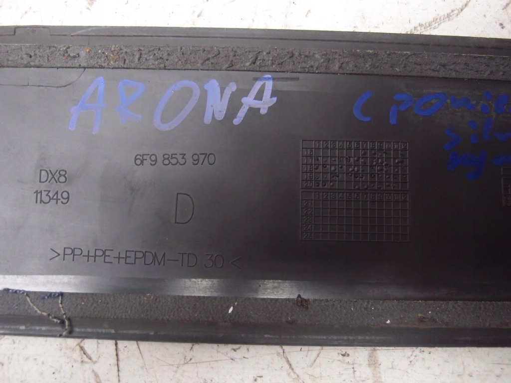 фото №9, Молдинг дверь правый задняя seat arona 6f9853970