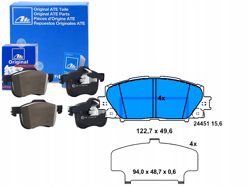 Купити Гальмівні колодки гальмівні lexus ct toyota prius yaris 1.5/1