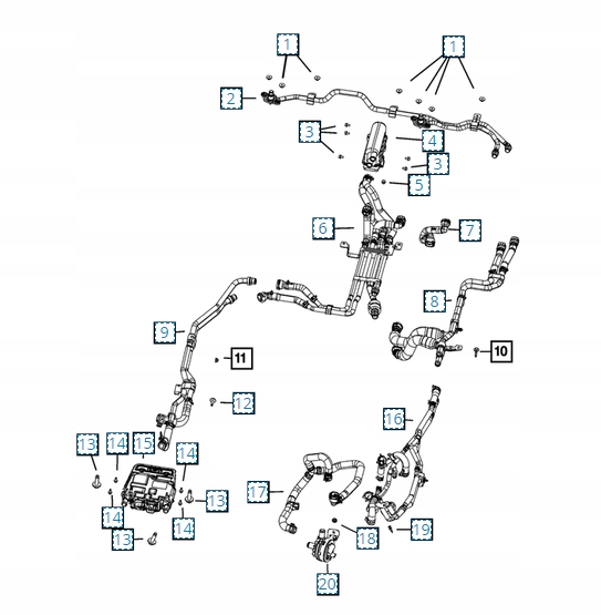 фото №5, Дополнительная насос жидкость охлаждающий wrangler jl 2.0t 4xe 68617741aa