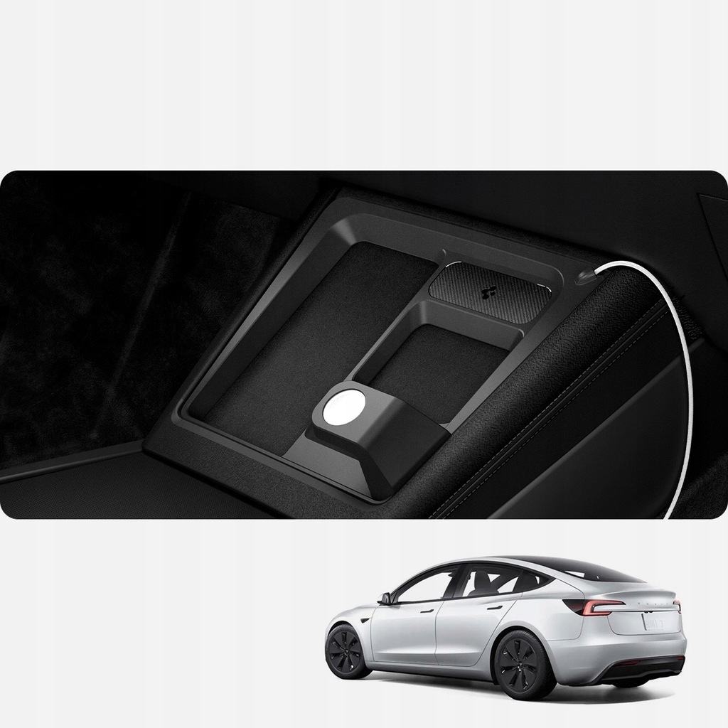 фото №14, Органайзер 3w1 do зарядное устройство bezprzewodowej do tesla model 3 highland, spigen