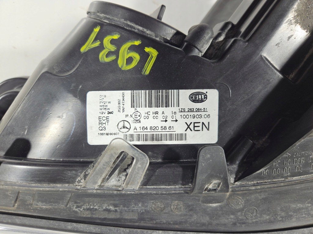 Лампа ліва перед передня mercedes ml w164 164 рестайлінг  ксенон поворотна cala eu Оригінал