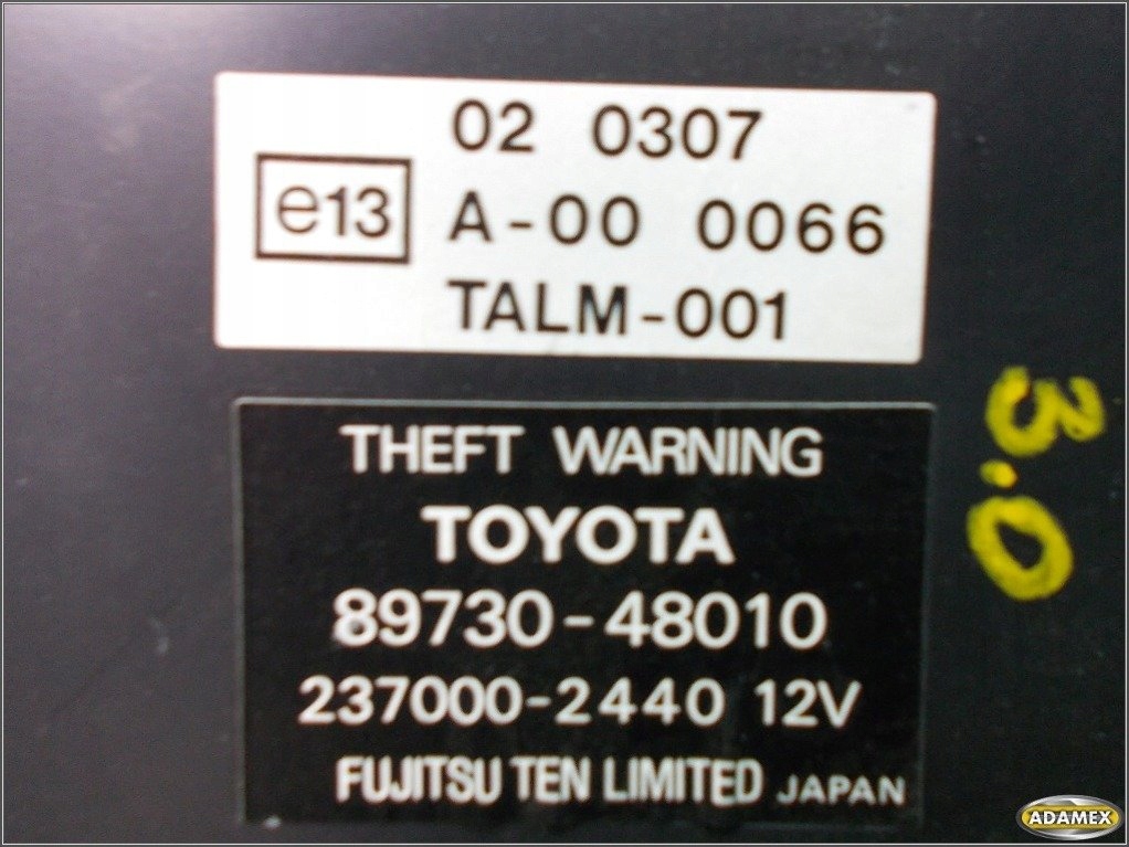 фото №5, Lexus rx 300 2001r - модуль сигналізація 89730-48010