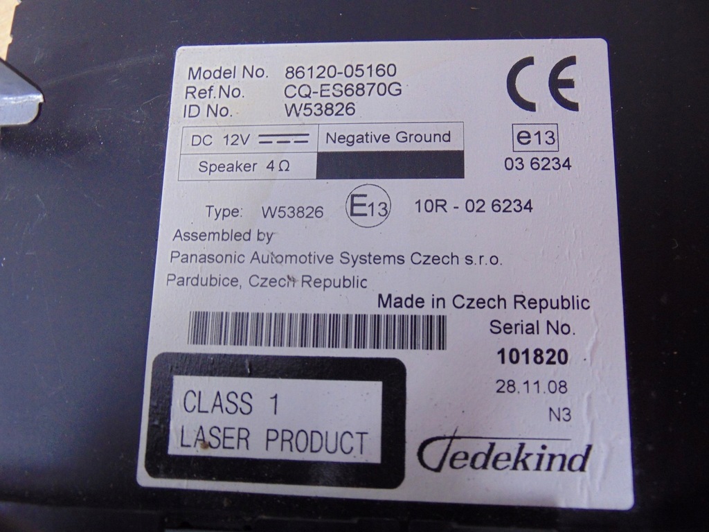 фото №13, Радіо cd заводський toyota avensis t27 86120-05160