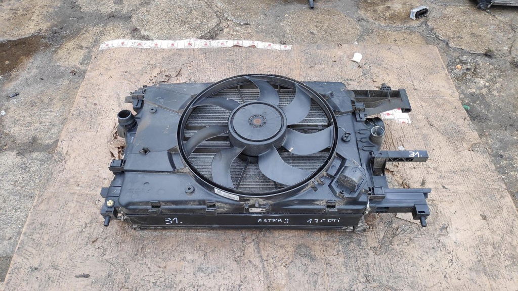 Радіатор води вентилятори 1.7cdti opel astra j Зі Шроту