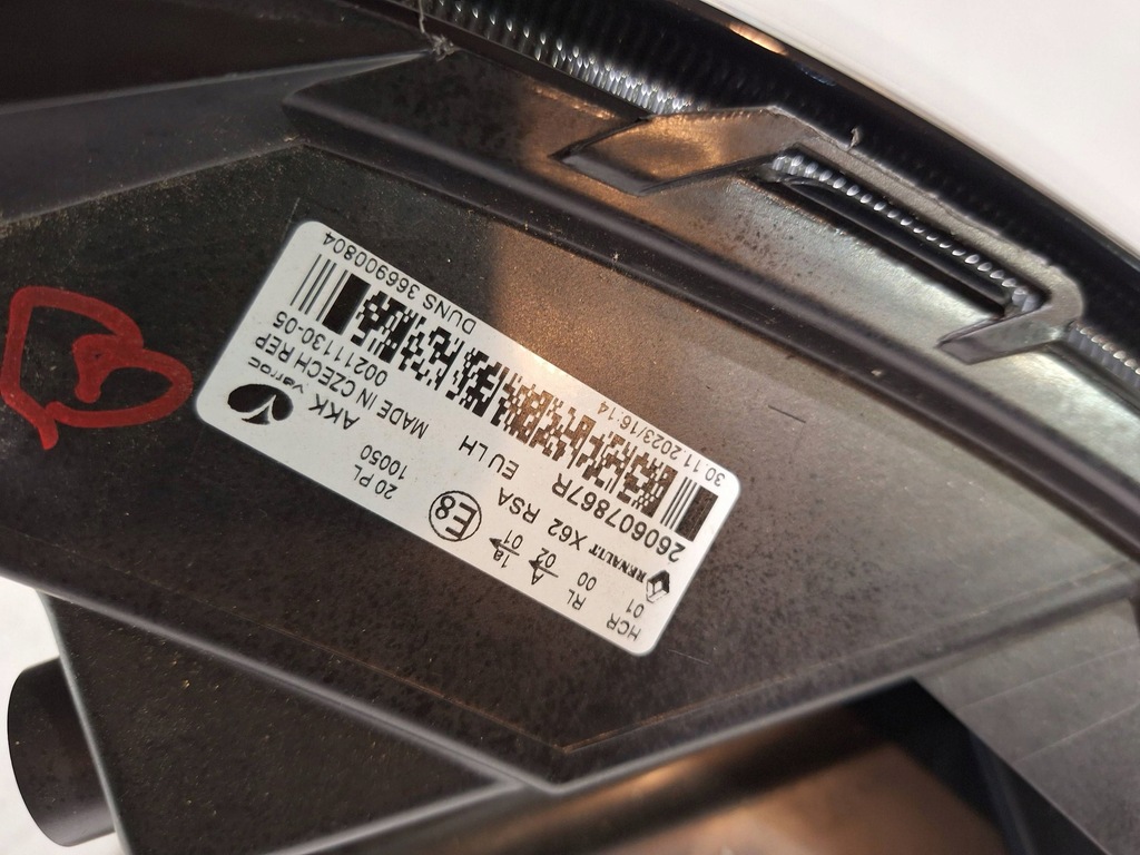 фото №9, Лампа перед ліва 260607867r renault master iii iv movano b lift 19-