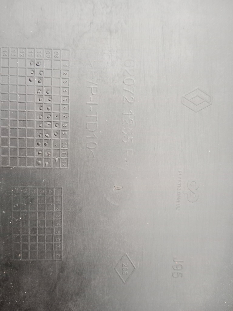 фото №4, Захист рамка номерного знака renault scenic iii 620721255r