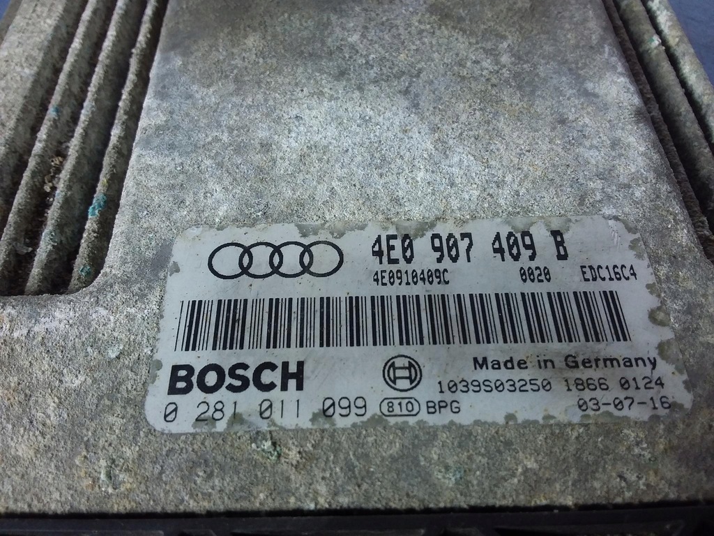 фото №4, Audi a8 d3 4.0 tdi бортовий комп'ютер блок керування двигуна