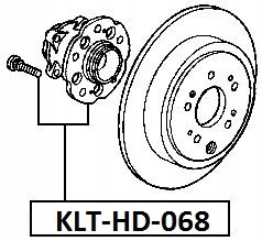фото №3, Ступица колеса задняя honda odyssey 04- /+abs/