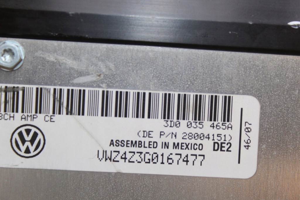 фото №5, Підсилювач радіо vw phaeton 3d0035465a