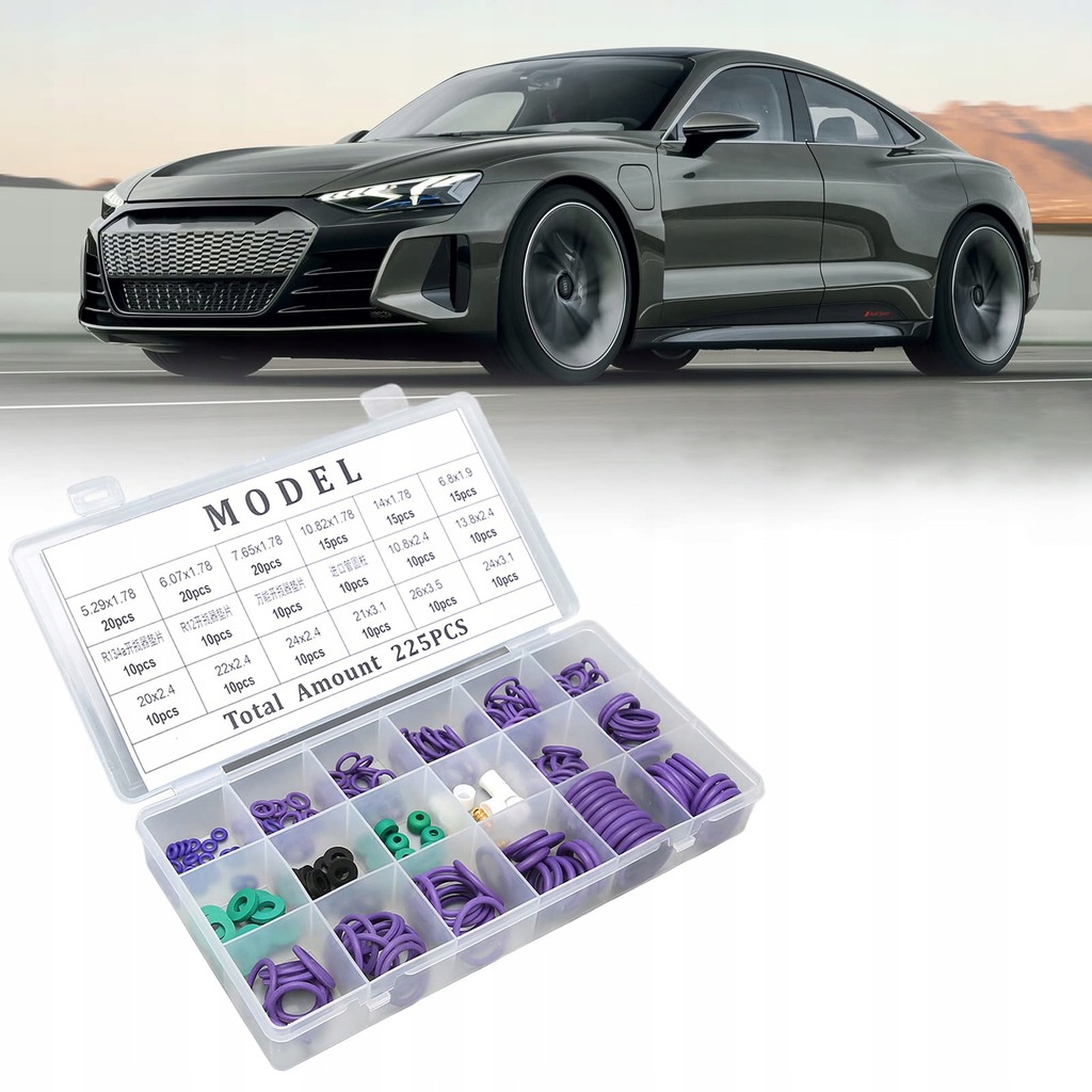 фото №11, Ущільнювачі набір oringów кондиціонера ущільнювальне кільце ущільнювач 225szt