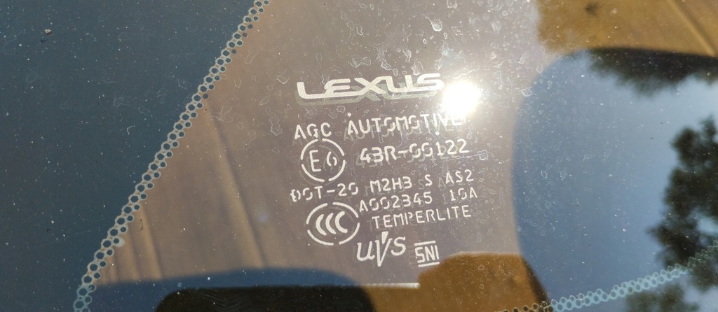 фото №7, Стекло боковая кузовная w крыло левая lexus ct200h ct 200h 11r-