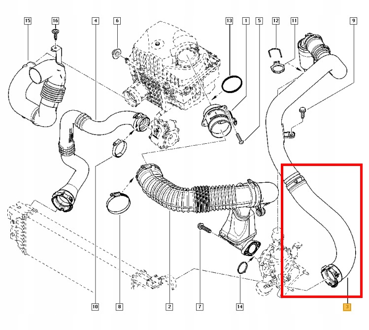 фото №3, Труба turbo інтеркулер renault master iii 2.3dci