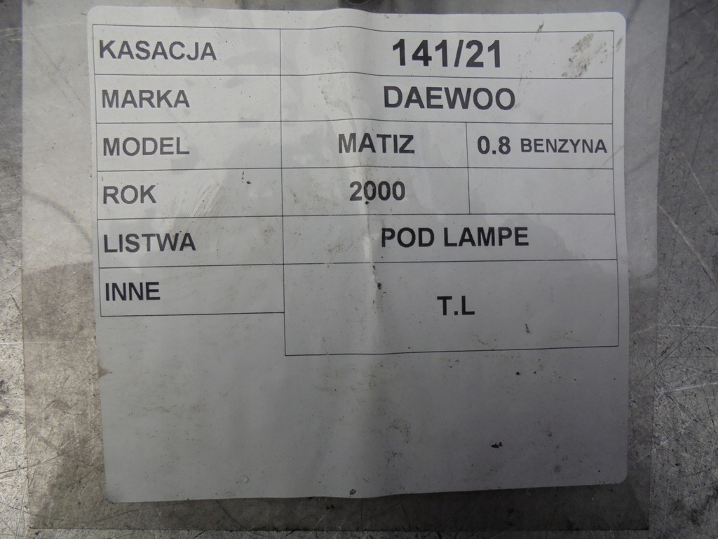 фото №4, Молдинг pod фара левый задняя daewoo matiz i