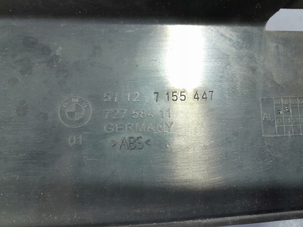 фото №13, Bmw 7 e65 напрямна кронштейн бампера 7155447 7135608 7135607