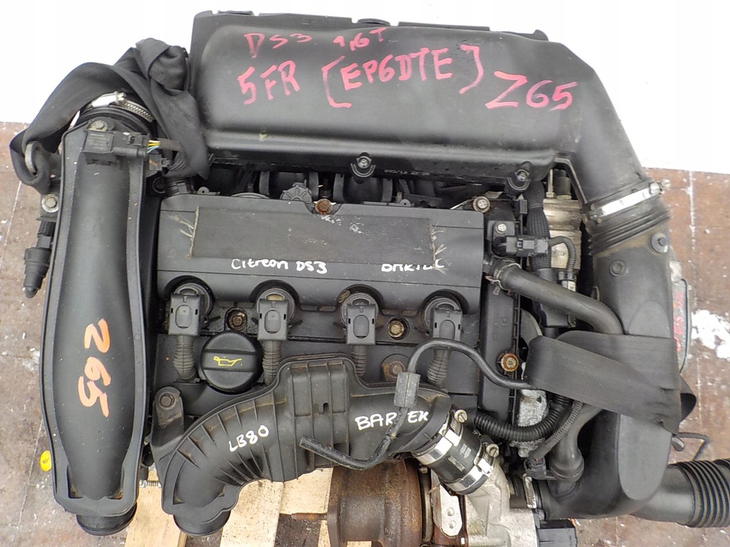 фото №11, Citroen ds3 13r 1.6 thp 156km двигатель 5fr kompletny