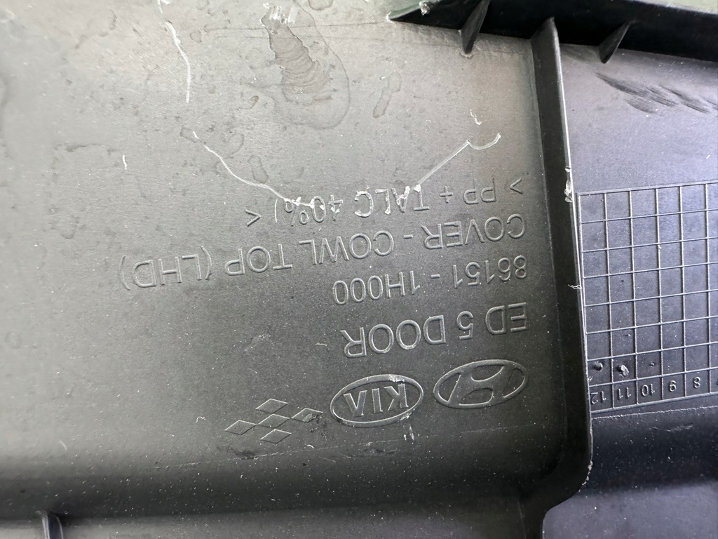 фото №12, Жабо пластиковый проектор wody 86151-1h000 kia ceed i 1 06- europa 5d 3d