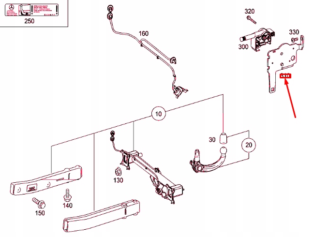 Mercedes-benz ml w164 балка механізму zaczepowego консолі a1643100458 Ціна