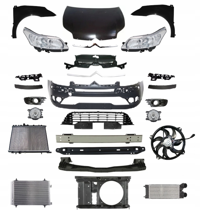 фото №1, Citroen c4 la/lc 2004-2008 kompletny перед капот