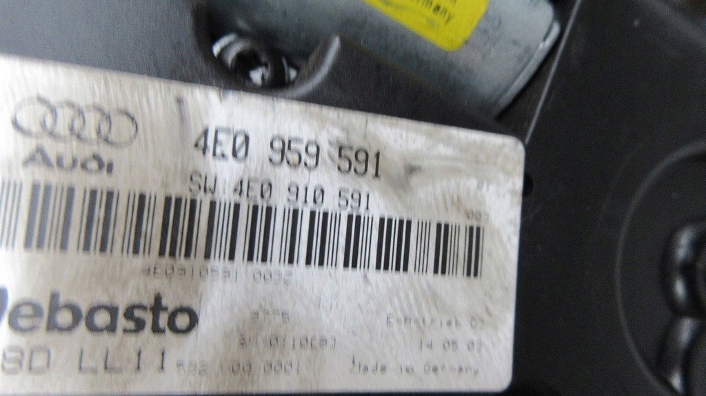 фото №8, Audi a8 s8 d3 4e 4e0959591 4e0877041d люк крыша