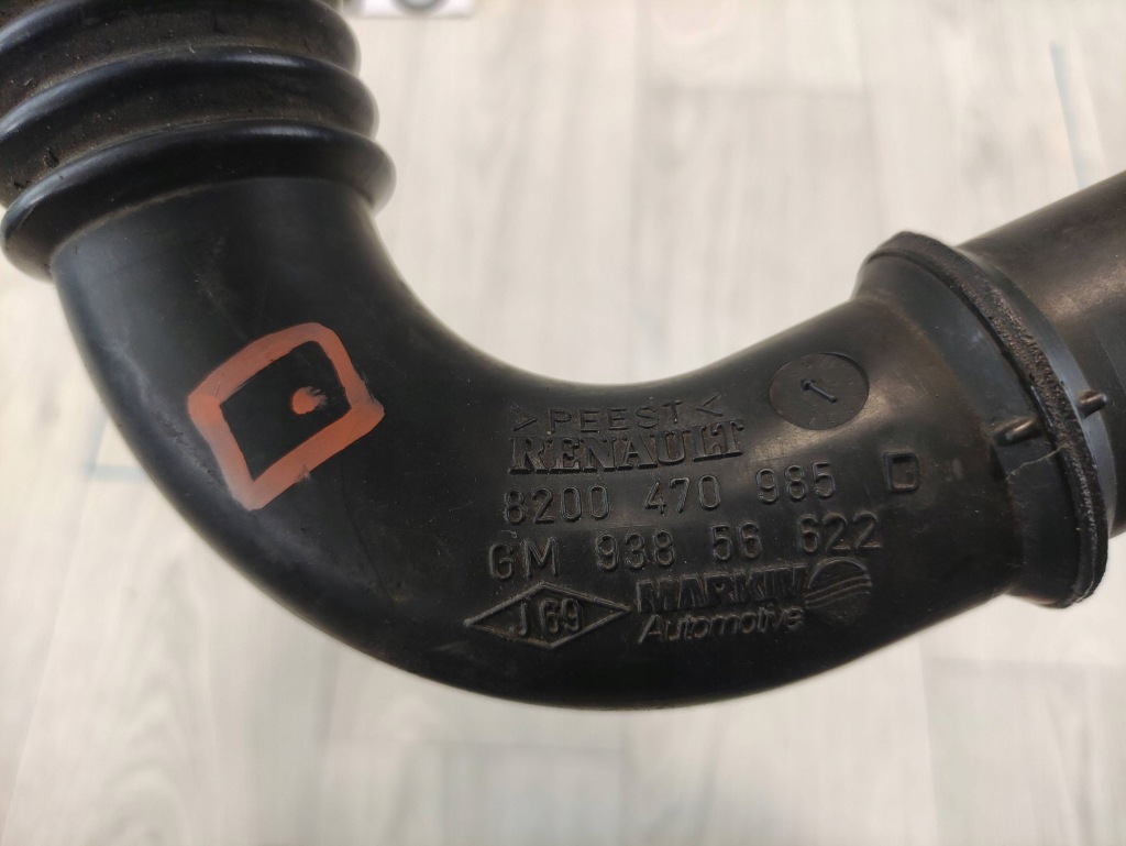 фото №3, Renault trafic ii 2.0 dci wąż труба шланг интеркулер 8200470985