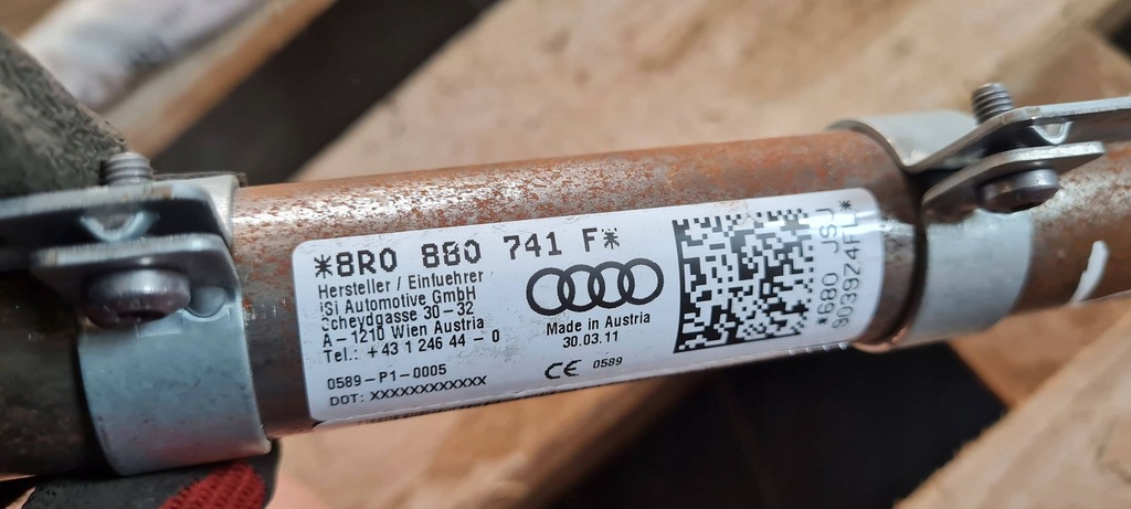 фото №9, Q5 8r шторка безопасности воздушная подушка безопасности левая 8r0880741f