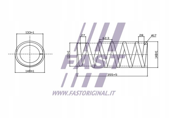 фото №3, Fast ft12249k пружина подвеска