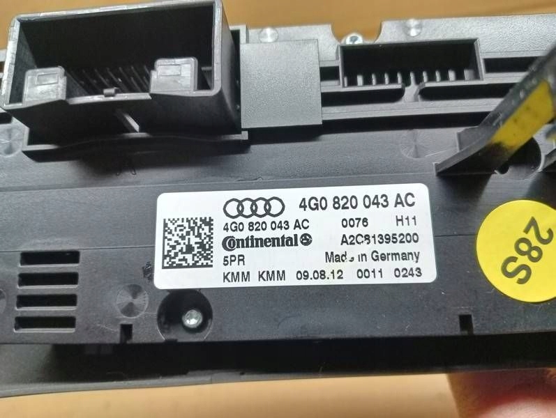фото №6, Audi a6 a7 c7 4g панель кондиционера 4g0820043ac