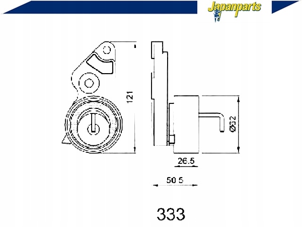 фото №2, Japanparts ролик ремінь розподільного валу mazda