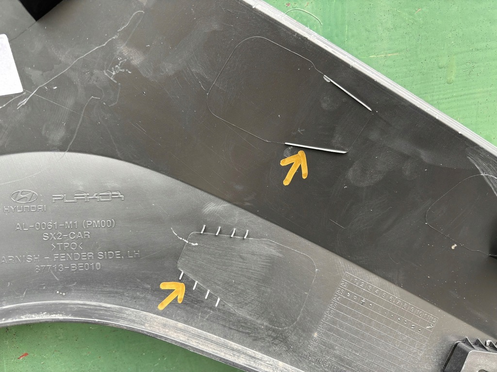 фото №9, Hyundai kona ii 2 молдинг крыла расширитель левый перед левая передние