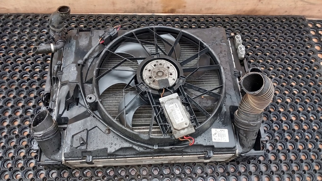 фото №6, Bmw e90 lift 2.0d вентилятор комплект радіатор