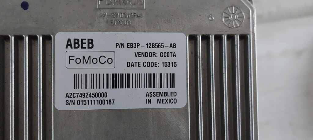фото №3, Ford ranger iv lift 2.2 модуль двигуна eb3p-12b565-ab 16r