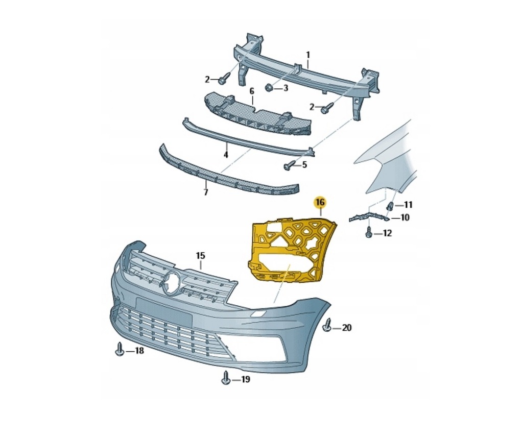 фото №11, Vw caddy 4 iv 2016-2020 напрямні підсилення перед ліва + праве 2k5 оригінал