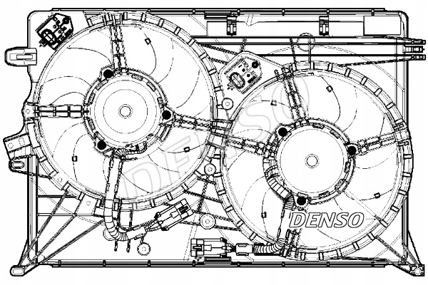 фото №1, Denso вентилятор радіатора з корпус fiat 500x jeep renegade 1.4