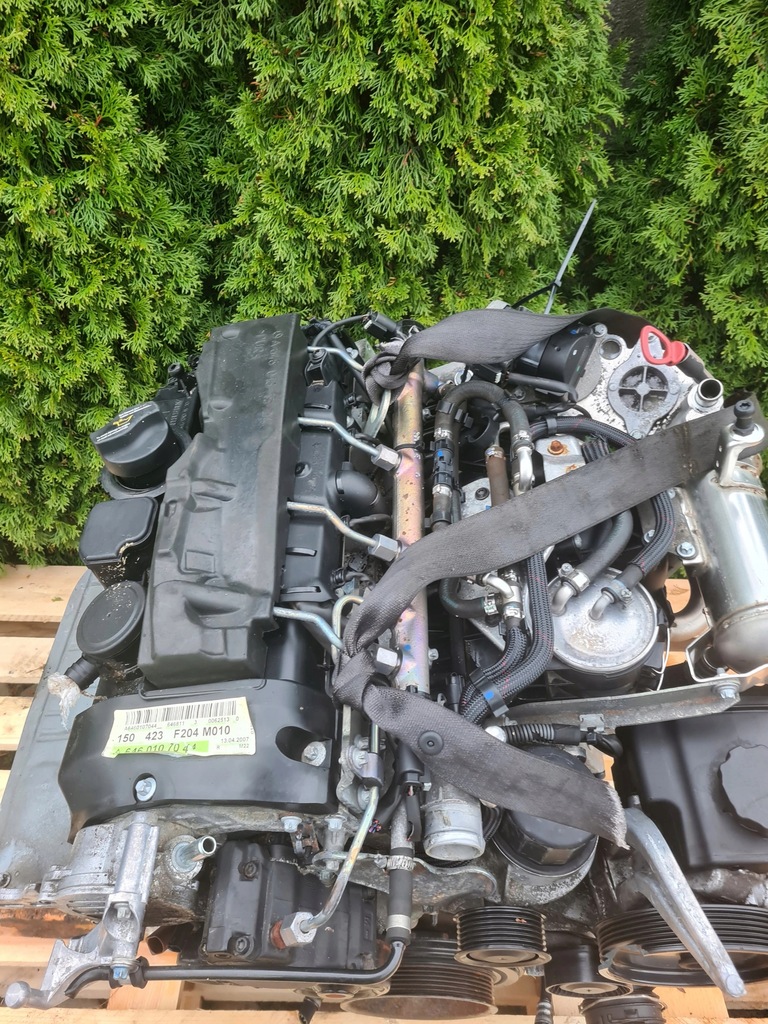 фото №9, Двигатель kompletny 646811 mercedes w204 2.2 cdi 2007/2014 rok