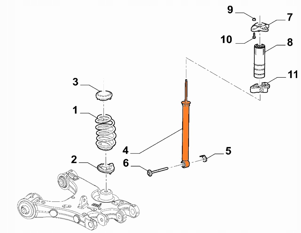 фото №1, Амортизатор адаптивный задний alfa romeo stelvio