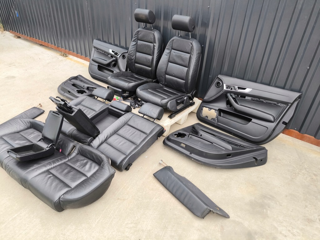 фото №15, Сидіння сидіння комплект audi a6 c6 шкіра підігрів бардачки mc donalds