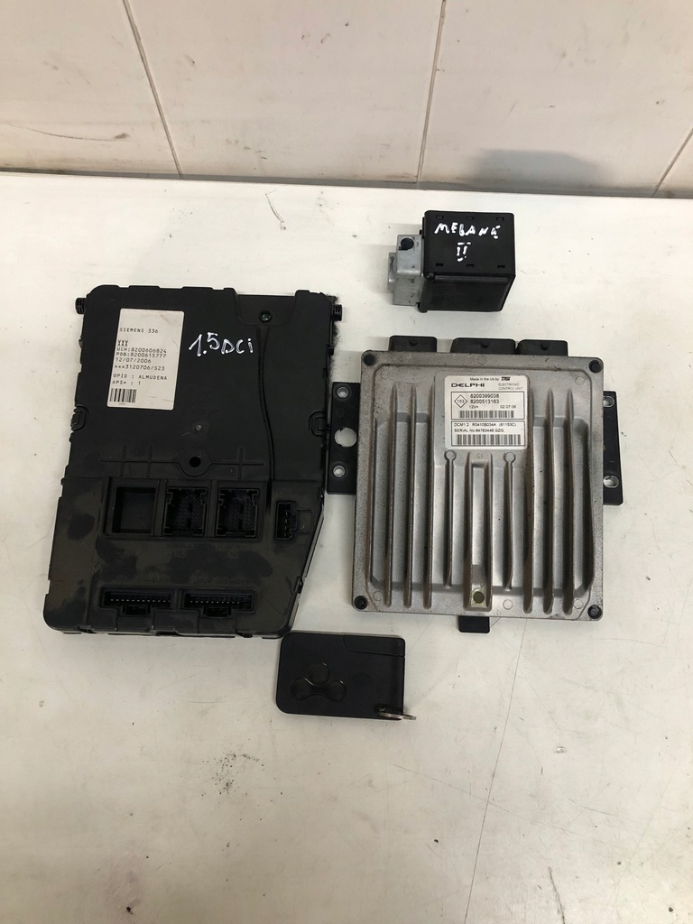 фото №1, Блок управления набор стартовый renault megane ii 1.5 dci 8200399038hngng