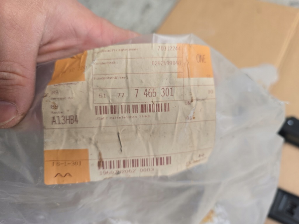 Комплект молдинг крепёжных накладки крепёжные левое порог bmw 2 f23 51777465301 с Разборки