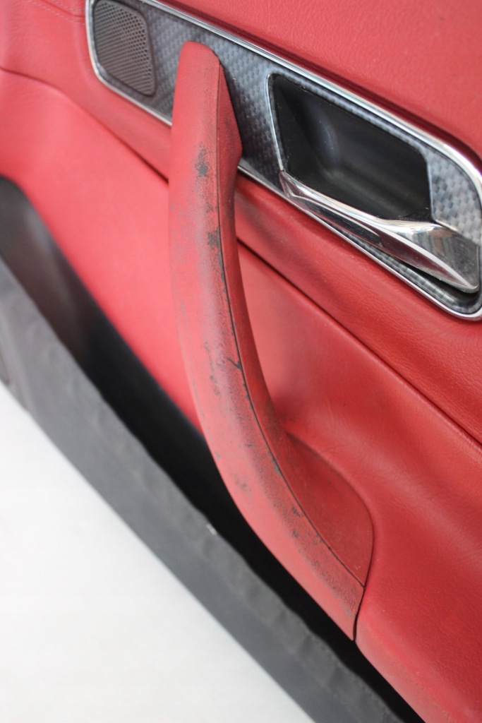 фото №9, Mercedes slk r170 w170 обшивка правий оббивка przed liftem червоний шкіра