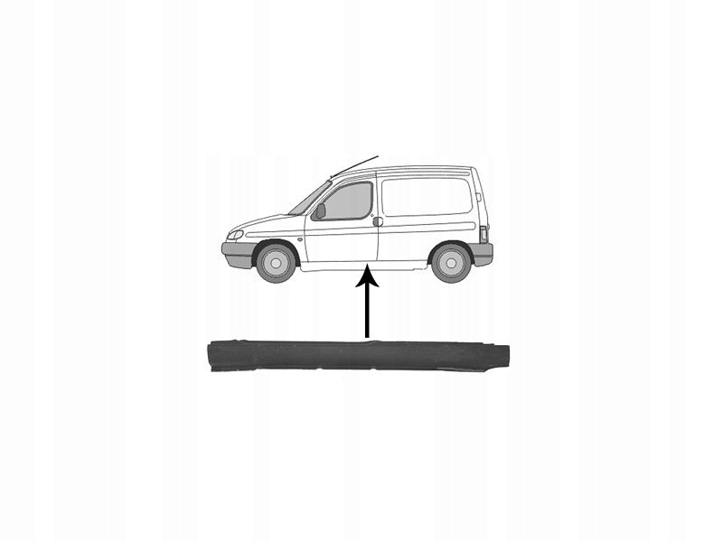 фото №5, Peugeot partner 1996-2008 порог левый ремкомплект