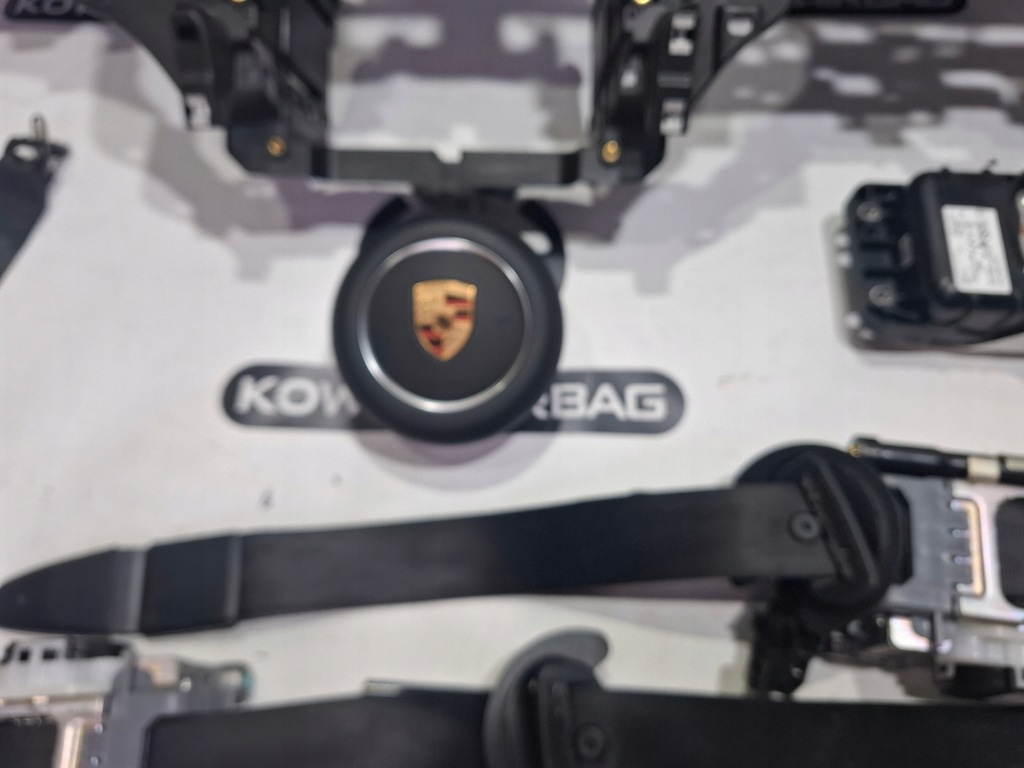 фото №5, Porsche macan 95b przed lift шкіра панель приладів консоль подушка безпеки ремені оригінал