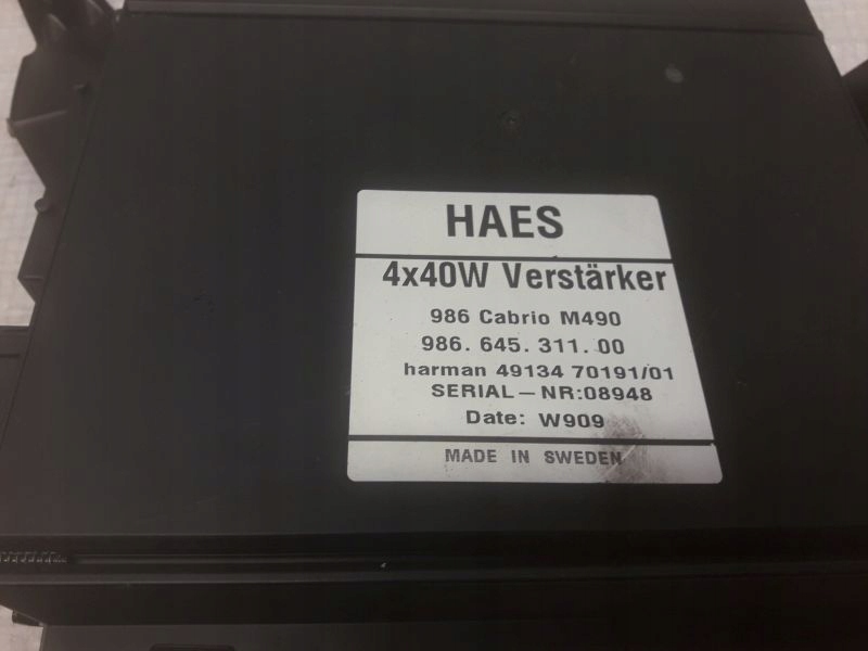 фото №2, Porsche boxster 986 підсилювач haes