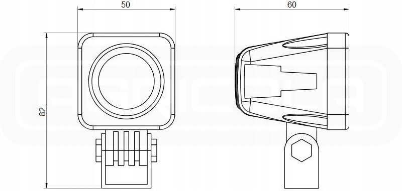 Dwie фонари рабочее 1xled 805 lm 4w + podłączenie с Разборки