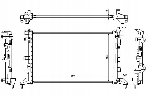 фото №1, Nissens радіатор двигуна renault laguna iii latit