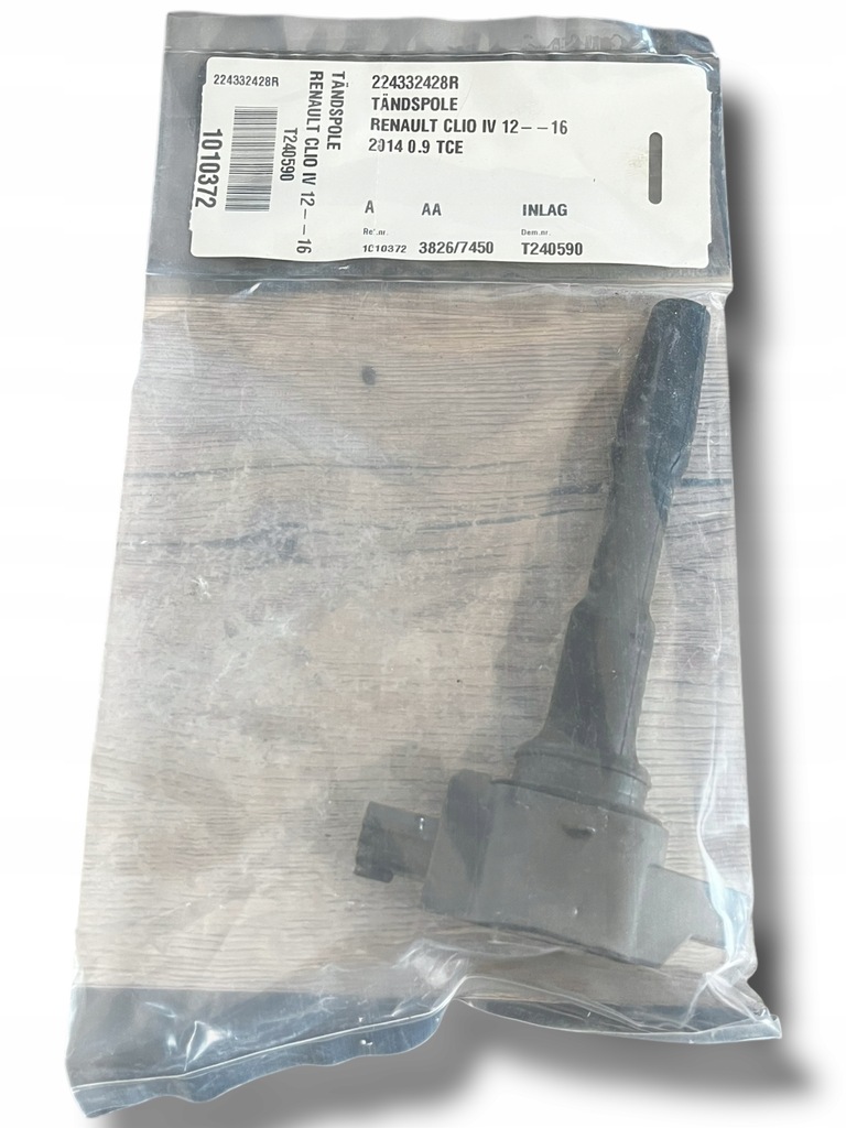 фото №1, Renault clio iv катушка зажигания 224332428r